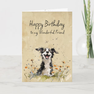 Happy Birthday Wonderful Friend  Card