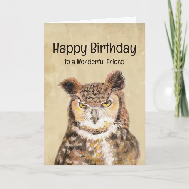 Happy Birthday Wonderful Friend Stay Sassy Card (Front)