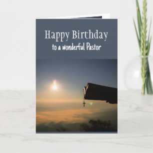 Happy Birthday Wonderful Pastor Comfort & Blessing Card