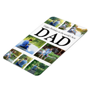 Happy Birthday World's Best Dad 8 Photo   Magnet