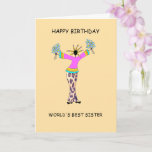 Happy Birthday, World's Best Sister African Card<br><div class="desc">This cute African Art,  'World's Best Sister' design is awesome and stylish and it is perfect for your happy birthday message,  enjoy it.</div>