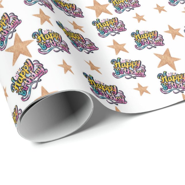 Happy Birthday wrapping paper (Roll Corner)