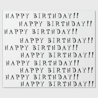 Happy birthday wrapping paper