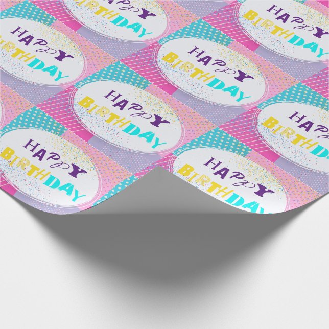 Happy Birthday  Wrapping Paper (Corner)