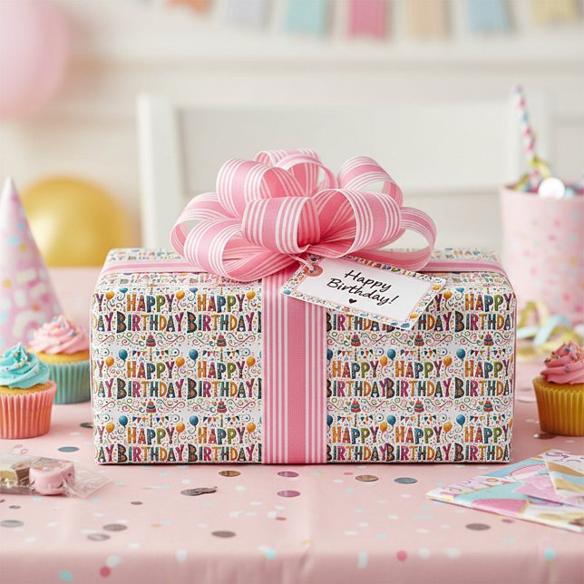 Happy Birthday Wrapping Paper (Creator Uploaded)