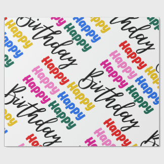 HAPPY BIRTHDAY WRAPPING PAPER
