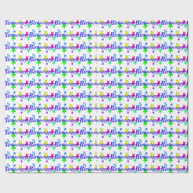 Happy Birthday Wrapping Paper (Seam)