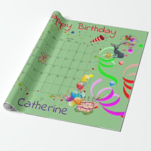 Happy Birthday Wrapping Paper July 2022