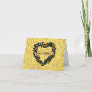 Happy Birthday Wreath Card