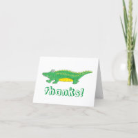 Happy Birthday Yellow Green Alligator Crocodile