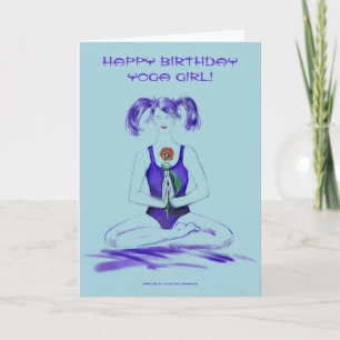 Happy Birthday Yoga Girl!-Yoga Lifestyle Card