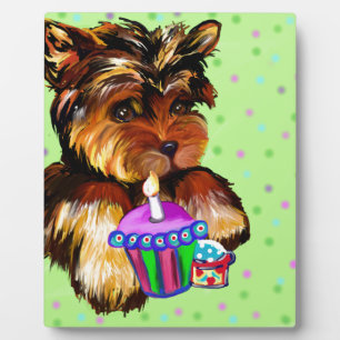 HAPPY BIRTHDAY YORKIE POO PLAQUE