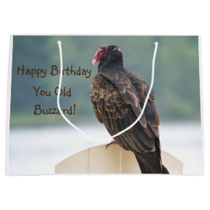Happy Birthday You Old Buzzard Large Gift Bag