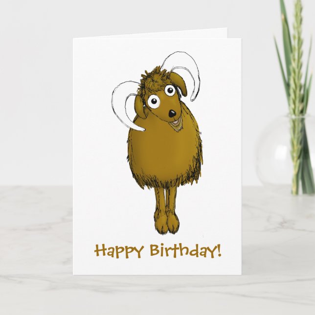 Happy Birthday, you old goat! Card (Front)