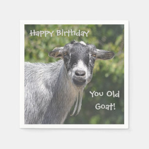 Happy Birthday You Old Goat Paper Napkin
