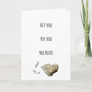 Happy Birthday You Rock Greeting Card