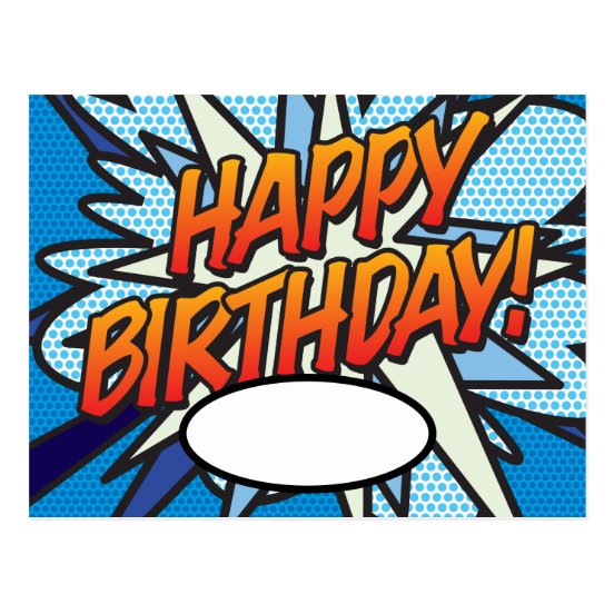 Speech Bubble Birthday Cards | Zazzle UK
