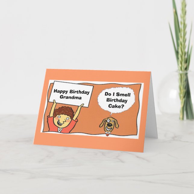 Happy BirthdayGrandma, Do I Smell... Card (Front)