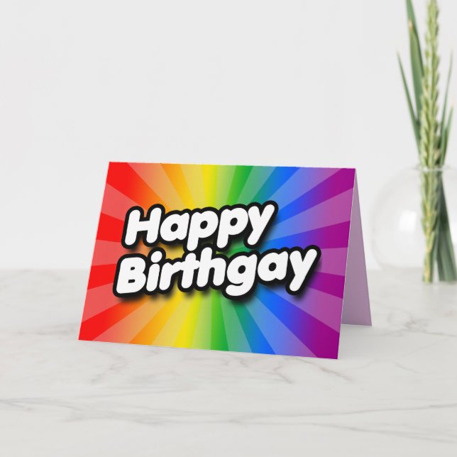 Happy Birthgay Card (Front)