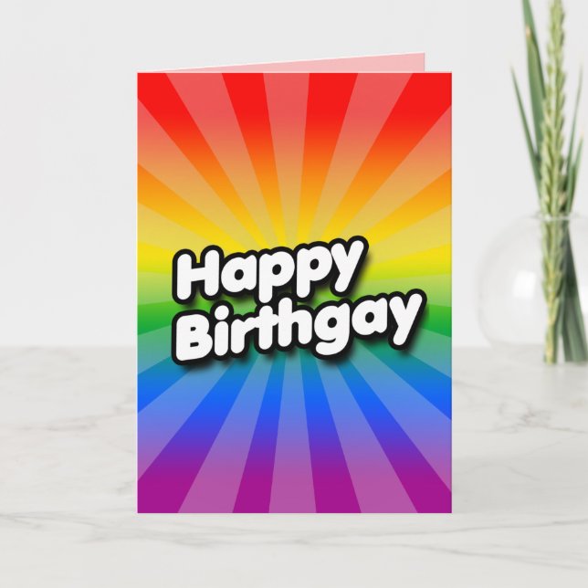 Happy Birthgay Card (Front)