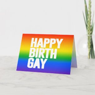 Happy Birthgay Card