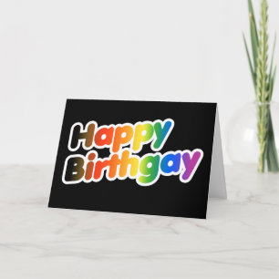 Happy Birthgay Card