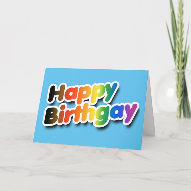 Happy Birthgay Card (Front)