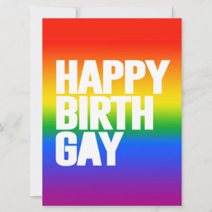 Happy Birthgay Card