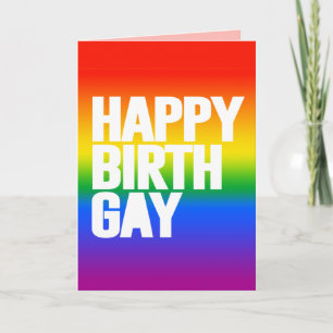 Happy Birthgay Card