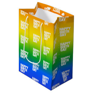 Happy Birthgay Medium Gift Bag
