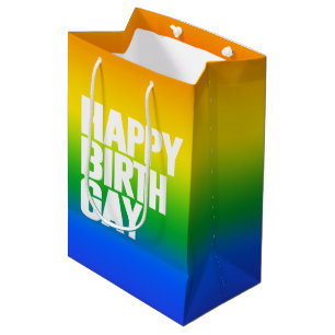 Happy Birthgay Medium Gift Bag
