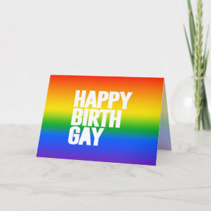 Happy Birthgay Thank You Card