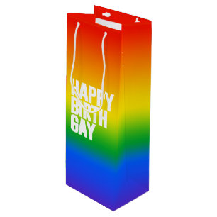 Happy Birthgay Wine Gift Bag
