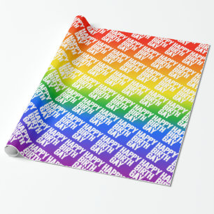 Happy Birthgay Wrapping Paper