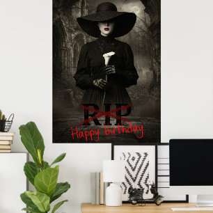 Happy Bithday Sarcastic Poster