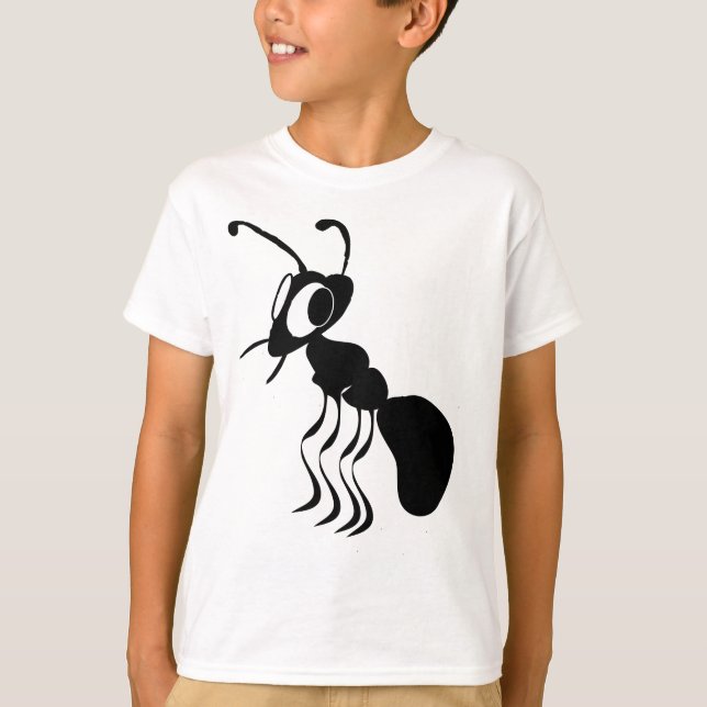 Happy Black Ant T-Shirt (Front)