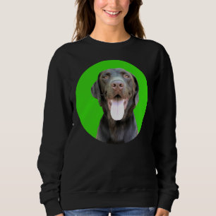 Happy Black Labrador Retriever Dog Sweatshirt