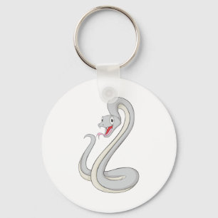 Happy Black Mamba Snake Key Ring