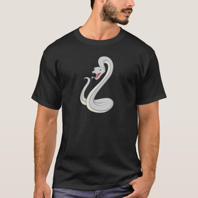 Happy Black Mamba Snake T-Shirt (Front)