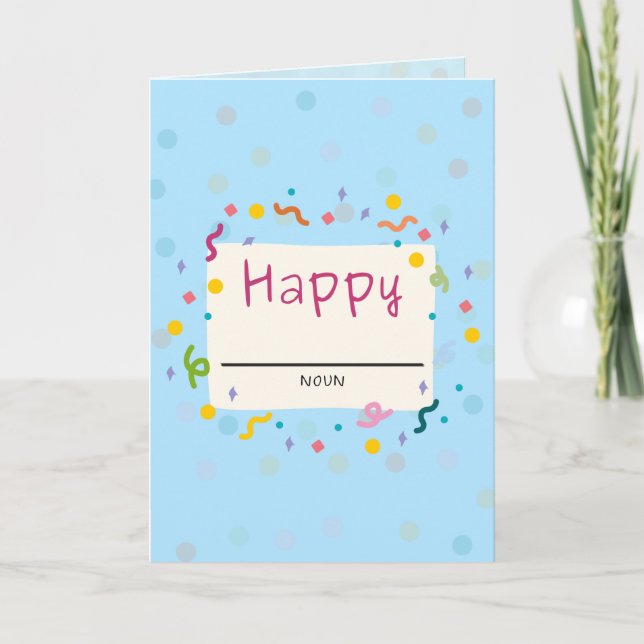 Happy (Blank) Card (Front)