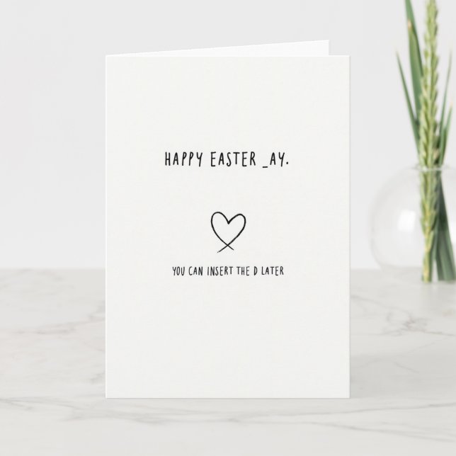 Happy Blank You Card (Front)