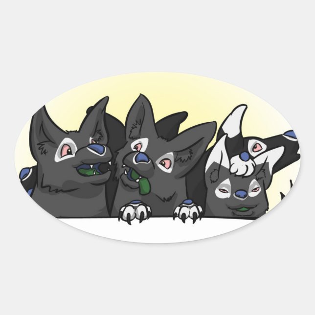 Happy Blitz Pups Sticker (Front)