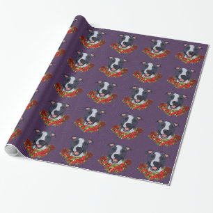 Happy Blue and White APBT Wrapping Paper