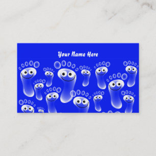 Happy Blue Feet, Your Name Here Business Card
