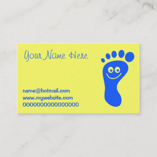 Happy Blue Foot Business Card
