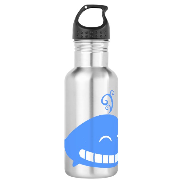 Happy Blue Whale 710 Ml Water Bottle (Front)