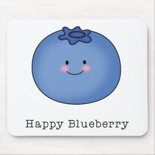 Happy Blueberry Mouse Mat