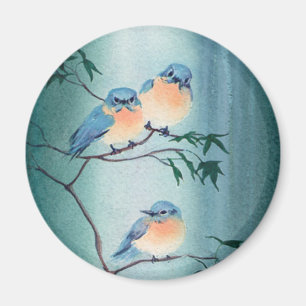 HAPPY BLUEBIRDS by SHARON SHARPE Magnet