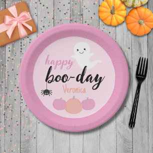 Happy Boo-Day Birthday Paper Plate