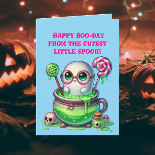 Happy Boo Day Cute Ghost photo Halloween cards